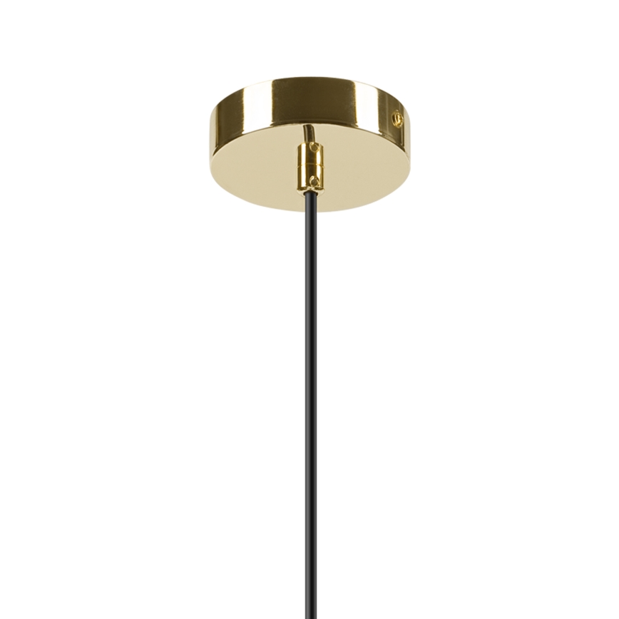 Csillár zsinóron HARMA 1xE27/15W/230V átm. 30 cm fehér/arany