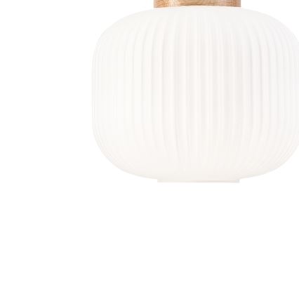 Csillár zsinóron HARMONY 1xE27/15W/230V átm. 20 cm fehér/tölgy