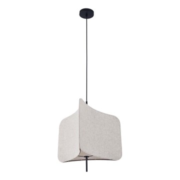 Csillár zsinóron HAVANA 1xE27/20W/230V átm. 50 cm bézs