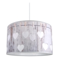 Csillár zsinóron HEART 1xE27/60W/230V