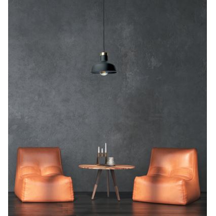 Csillár zsinóron HEBE 1xE27/60W/230V fekete