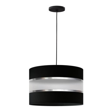 Csillár zsinóron HELEN 1xE27/15W/230V fekete