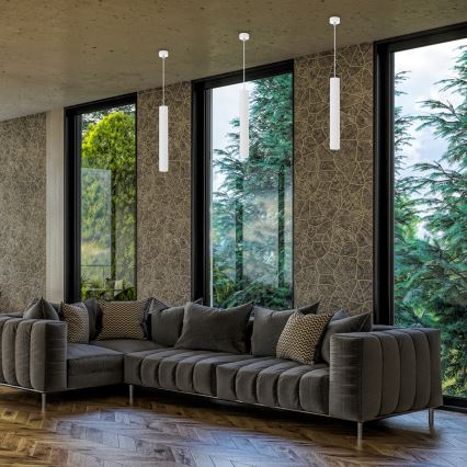 Csillár zsinóron HUDSON 1xGU10/8W/230V fehér