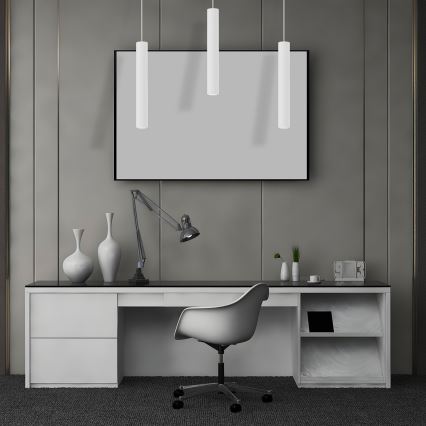 Csillár zsinóron HUDSON 3xGU10/8W/230V fehér