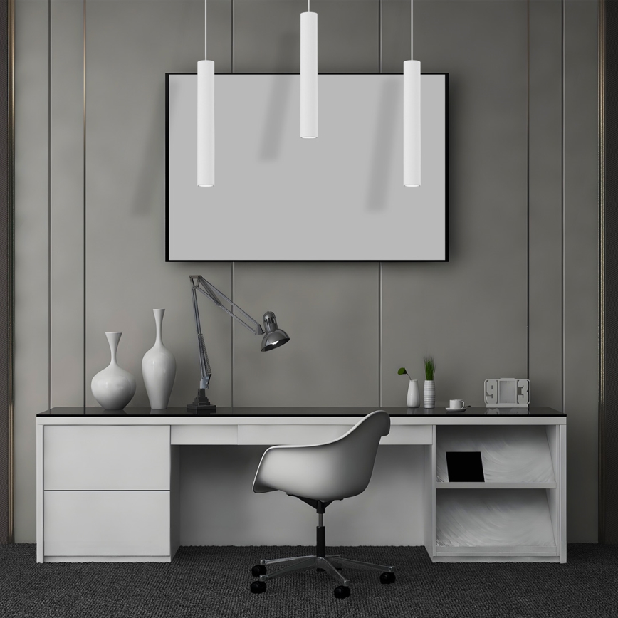 Csillár zsinóron HUDSON 3xGU10/8W/230V fehér