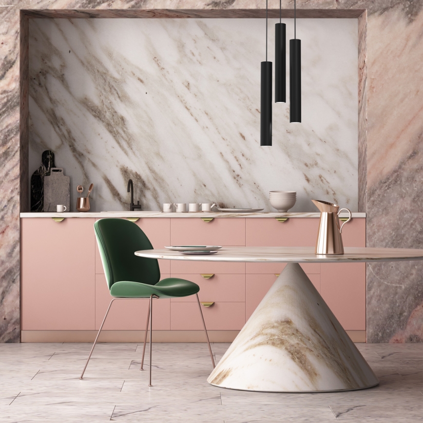 Csillár zsinóron HUDSON 3xGU10/8W/230V fekete