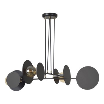 Csillár zsinóron IDEA 4xE27/15W/230V fekete