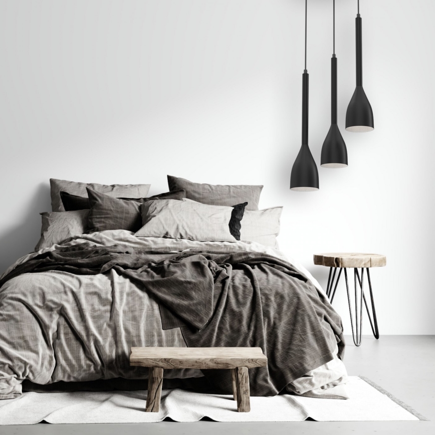 Csillár zsinóron ISTAPPAR 3xE27/60W/230V fekete