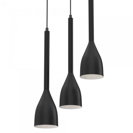 Csillár zsinóron ISTAPPAR 3xE27/60W/230V fekete