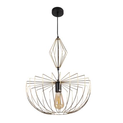 Csillár zsinóron JASMINA 1xE27/20W/230V átm. 40 cm arany