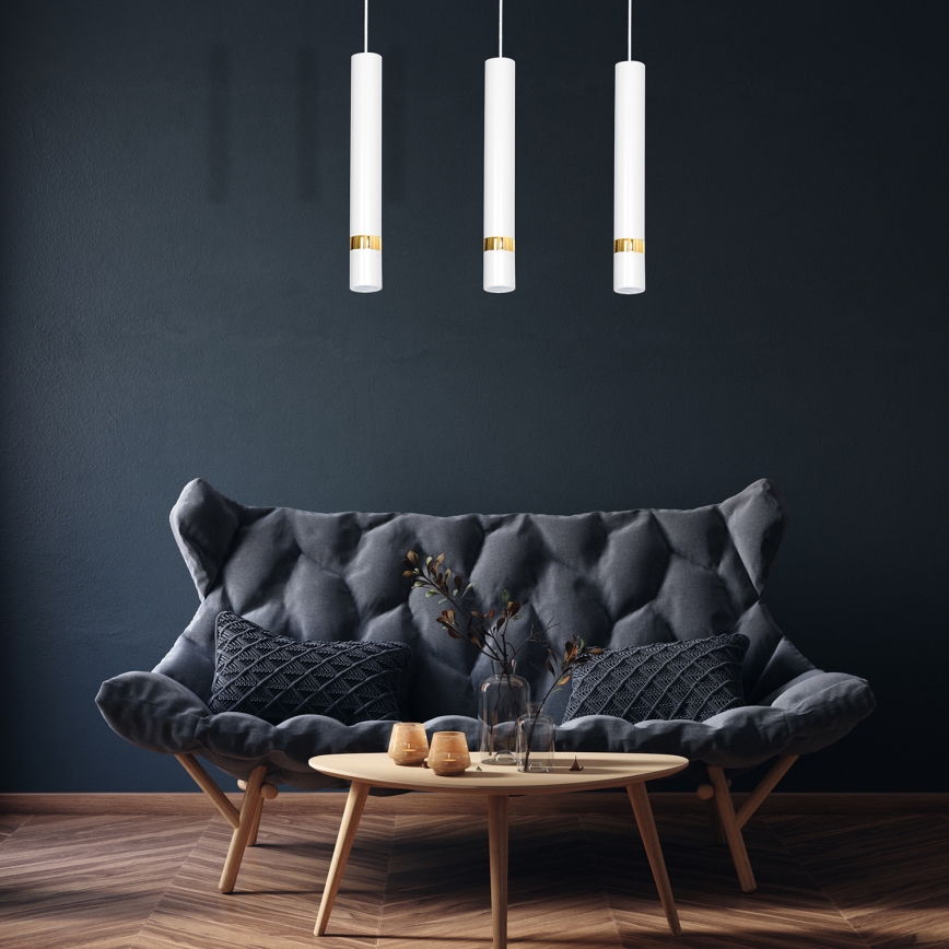 Csillár zsinóron JOKER 3xGU10/25W/230V fehér