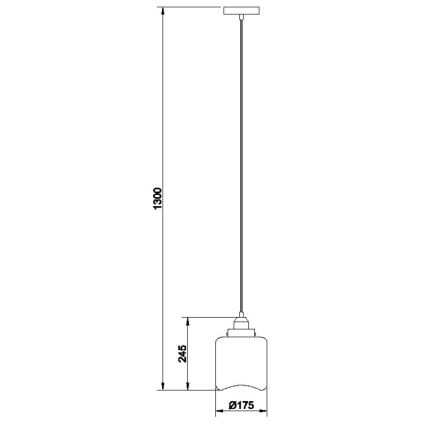 Csillár zsinóron JUNO 1xE27/60W/230V