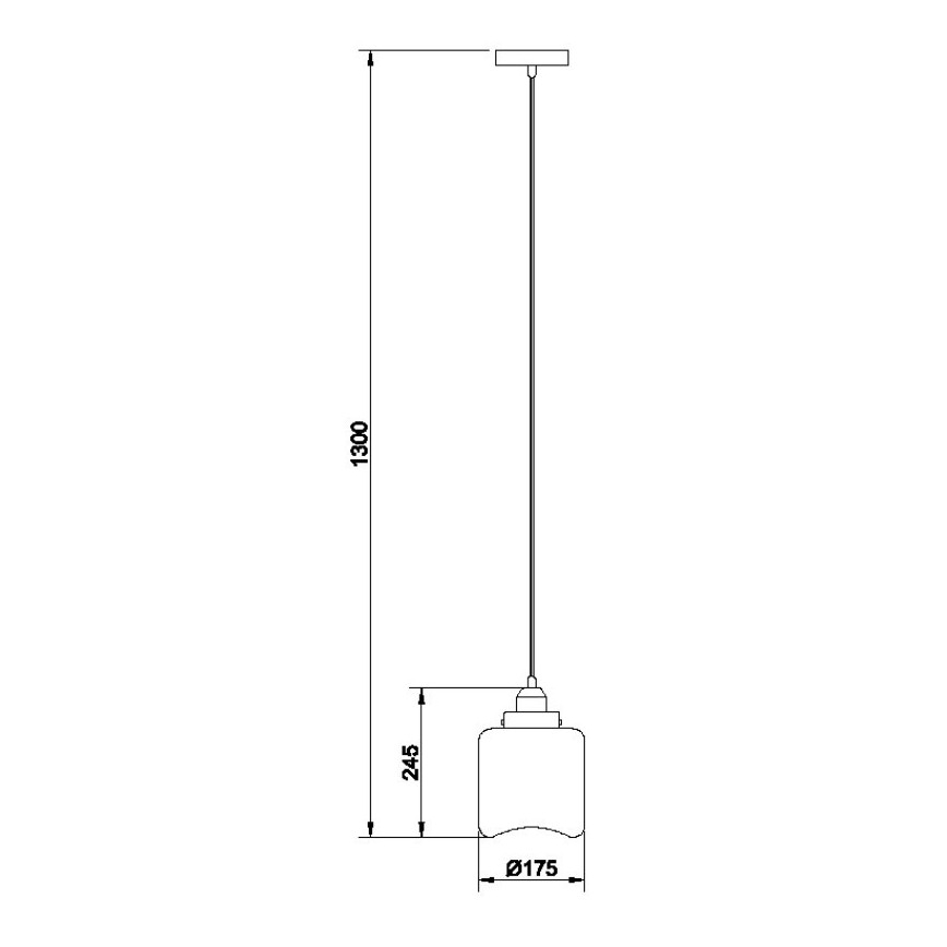 Csillár zsinóron JUNO 1xE27/60W/230V