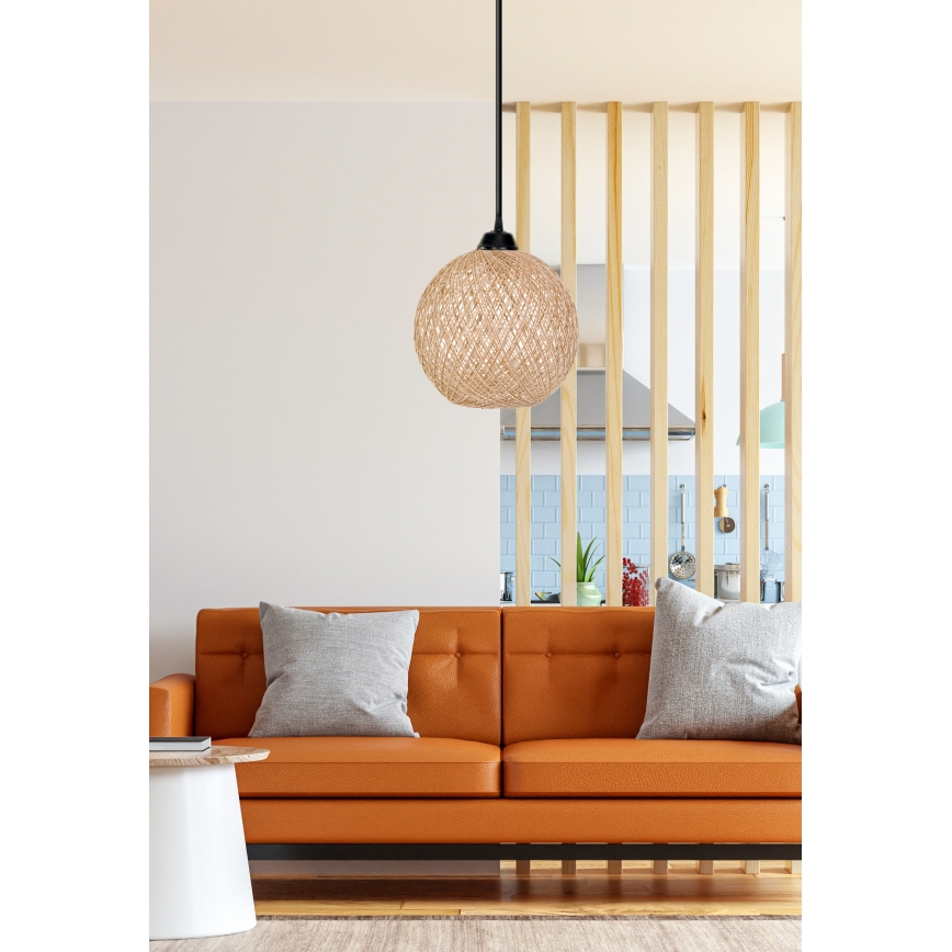 Csillár zsinóron JUTE 1xE27/60W/230V bézs