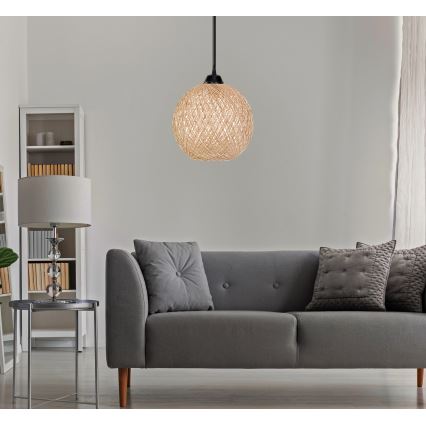Csillár zsinóron JUTE 1xE27/60W/230V bézs