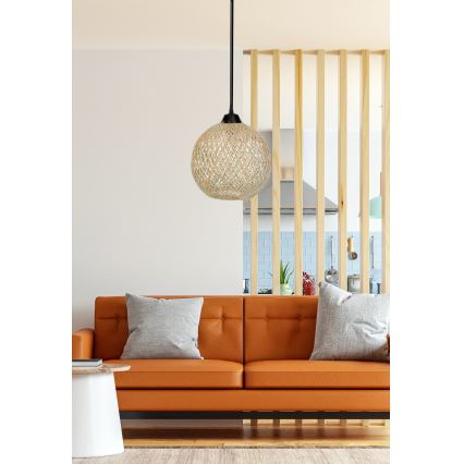 Csillár zsinóron JUTE 1xE27/60W/230V bézs
