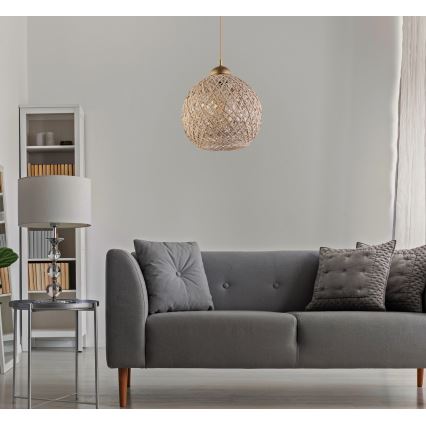 Csillár zsinóron JUTE 1xE27/60W/230V bézs