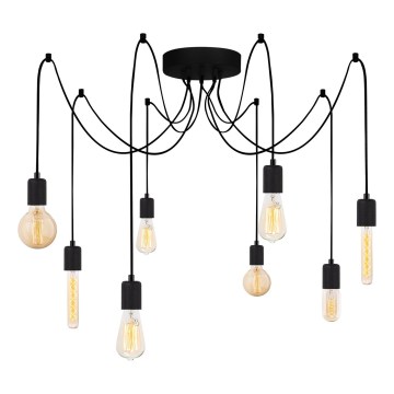 Csillár zsinóron KABLUNI 8xE27/100W/230V pók