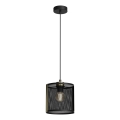 Csillár zsinóron KAGA 1xE27/60W/230V fekete/arany