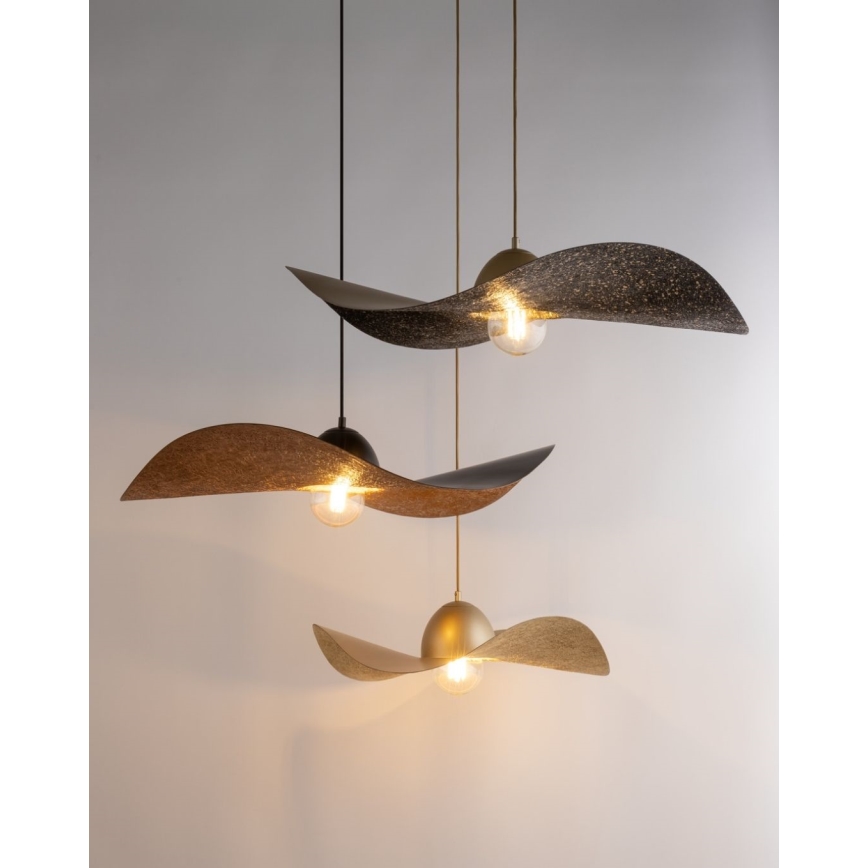 Csillár zsinóron KAPELLO 1xE27/60W/230V átm. 76 cm arany