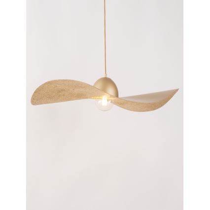 Csillár zsinóron KAPELLO 1xE27/60W/230V átm. 76 cm arany