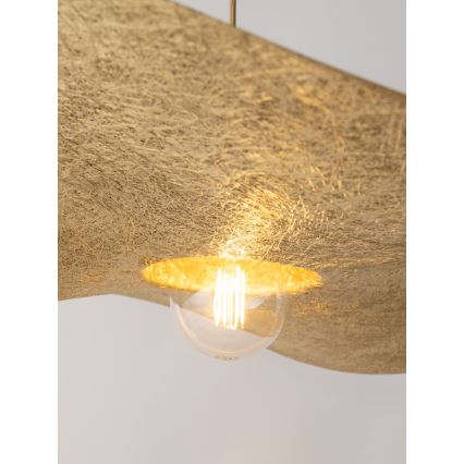 Csillár zsinóron KAPELLO 1xE27/60W/230V átm. 76 cm arany