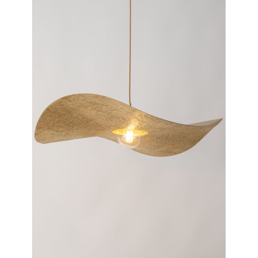 Csillár zsinóron KAPELLO 1xE27/60W/230V átm. 76 cm arany
