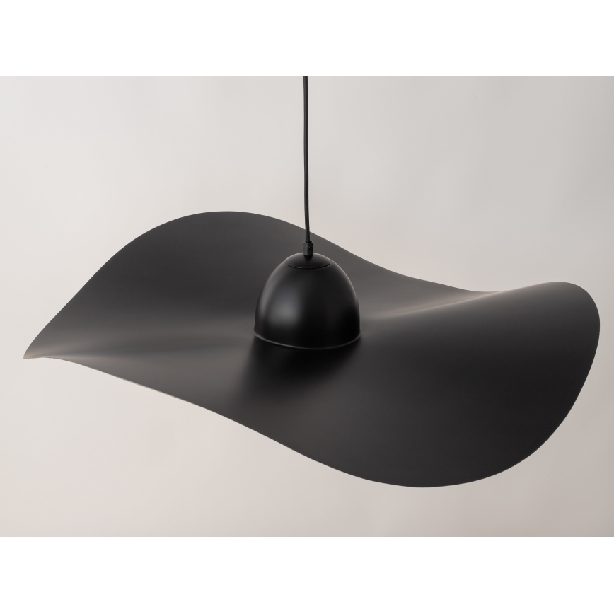 Csillár zsinóron KAPELLO 1xE27/60W/230V átm. 76 cm fekete/arany