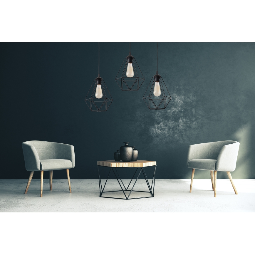 Csillár zsinóron KARO 1xE27/15W/230V