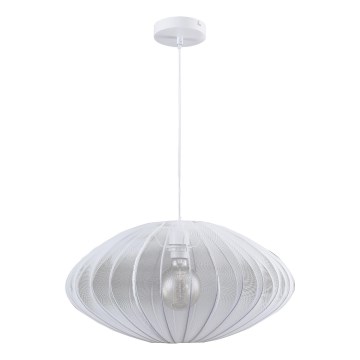 Csillár zsinóron KINU 1xE27/20W/230V átm. 50 cm fehér