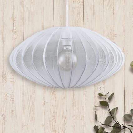 Csillár zsinóron KINU 1xE27/20W/230V átm. 50 cm fehér