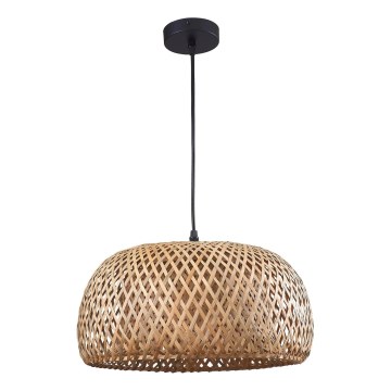 Csillár zsinóron KORFU 1xE27/20W/230V átm. 38 cm bambusz