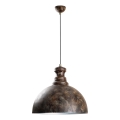 Csillár zsinóron KURE 1xE27/40W/230V átm. 40 cm szürke