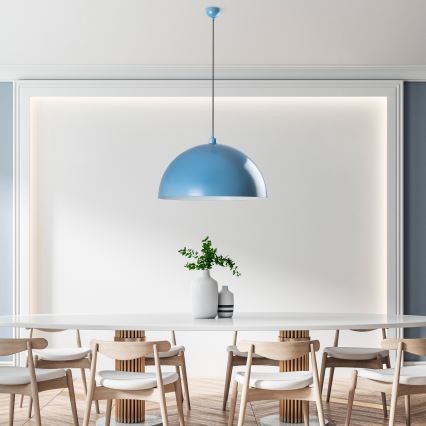 Csillár zsinóron KURE 1xE27/40W/230V kék