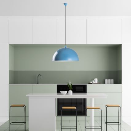 Csillár zsinóron KURE 1xE27/40W/230V kék