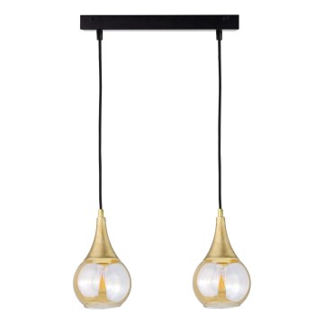 Csillár zsinóron LACRIMA HONEY 2xE27/60W/230V