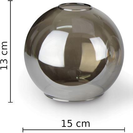 Csillár zsinóron LACRIMA SMOKY 4xE27/60W/230V