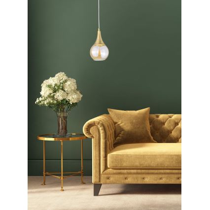 Csillár zsinóron LACRIMA WHITE 1xE27/60W/230V