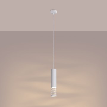 Csillár zsinóron LAMI 1xGU10/10W/230V fehér