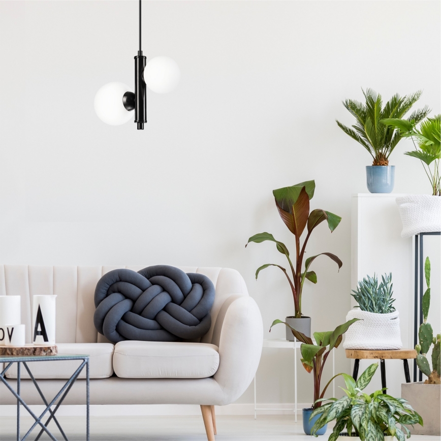 Csillár zsinóron LARRY 2xG9/15W/230V