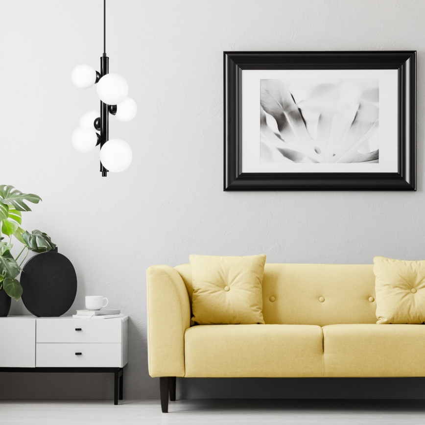 Csillár zsinóron LARRY 6xG9/15W/230V