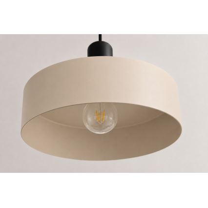 Csillár zsinóron LATTE 3xE27/60W/230V bézs/fekete