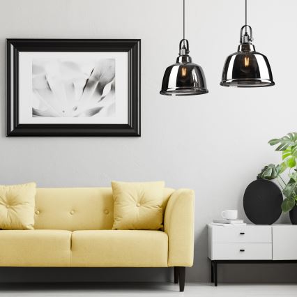 Csillár zsinóron LEA 2xE27/60W/230V fényes króm