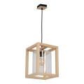 Csillár zsinóron LEGNO 1xE27/60W/230V