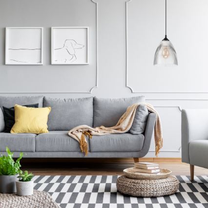 Csillár zsinóron LENA 1xE27/60W/230V