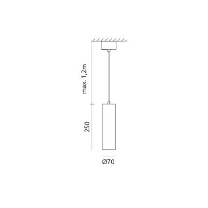 Csillár zsinóron LEONE 1xGU10/35W/230V