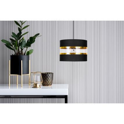 Csillár zsinóron LIND 1xE27/60W/230V fekete