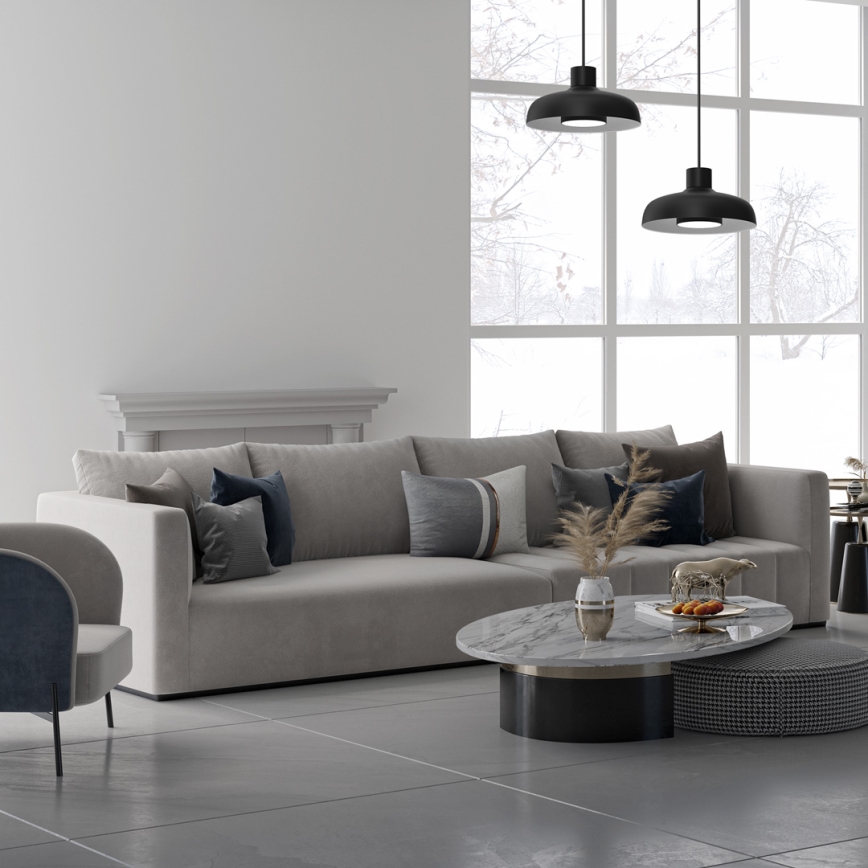 Csillár zsinóron LINEA 1xGX53/12W/230V fekete