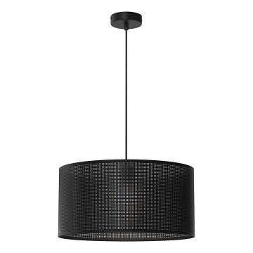 Csillár zsinóron LOFT SHADE 1xE27/60W/230V á. 40 cm fekete