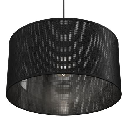 Csillár zsinóron LOFT SHADE 1xE27/60W/230V á. 40 cm fekete